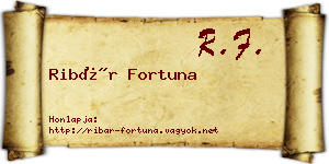 Ribár Fortuna névjegykártya